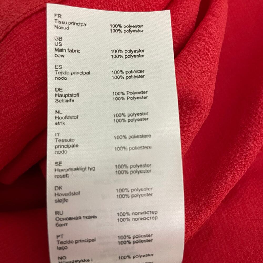 Maje Red Ruffle Lierro Blouse - Picture 7 of 7